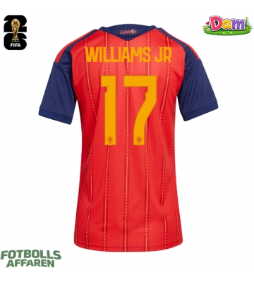 Spanien Nico Williams #17 Hemmatröja Kvinnor VM 2026 Kortärmad